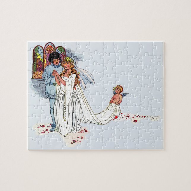 Puzzle boda de cuento de hadas (Horizontal)