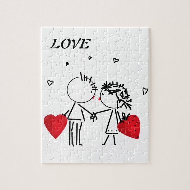 Puzzle Boda, día Valenine, amor (Vertical)