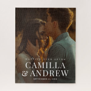 Puzzle Boda elegante con foto moderna
