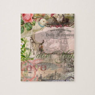 Puzzle Boda elegante vintage matrimonio antiguo vintage