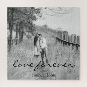 Puzzle Boda Forever Names Date Photo