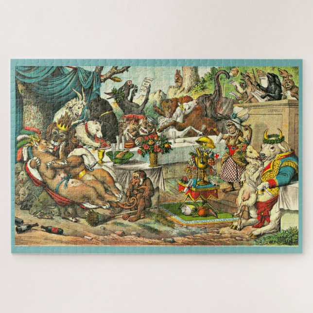 Puzzle Boda León y Leona (Horizontal)