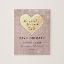 Boda Rosa Oro Guardar la Fecha