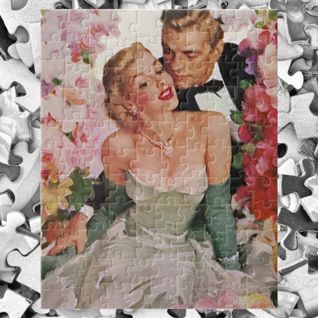Puzzle Boda Vintage, recién casados novios retro (Subido por el creador)