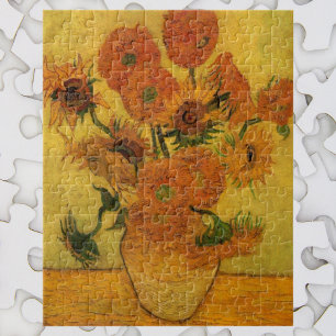 Puzzle Bodegón de Vincent van Gogh Jarrón con 15 girasole