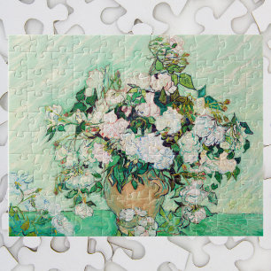 Puzzle Bodegón Rosas en un jarrón de Vincent van Gogh