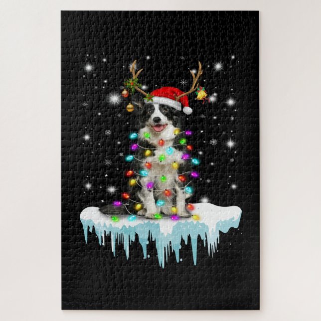 Puzzle Boder Colline Reindeer Christmas Present (Vertical)