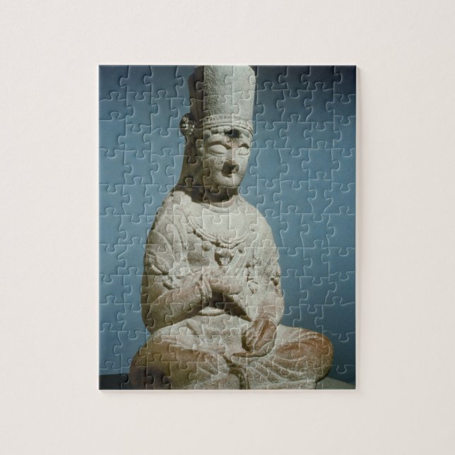 Puzzle Bodhisattva asentado de Hansong-sa, Corea, 10mo (Vertical)