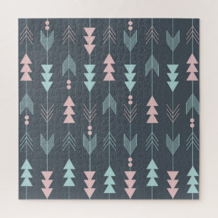 Puzzle Boho estilo bohemio: Patrón étnico sin foco