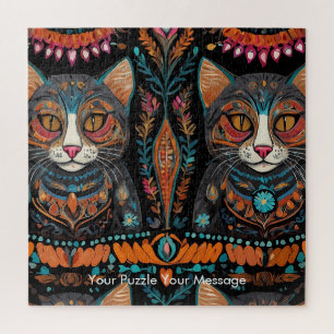 Puzzle Boho Feline Mandala