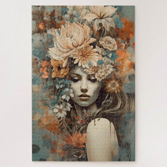 Puzzle BOHO Flower Girl (Vertical)