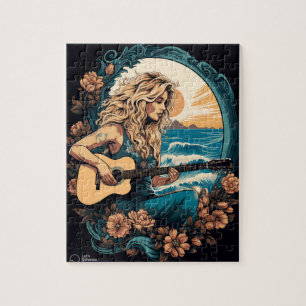 Puzzle Boho Guitar