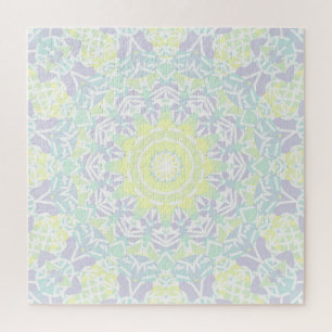 Puzzle Boho Hippie Mandala geométrico intrincado colorido