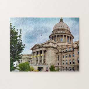 Puzzle Boise Capital de Idaho. Saludos de Navidad Rompeca