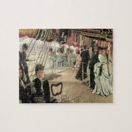 Puzzle Bola a bordo por James Tissot, Arte Victoriano