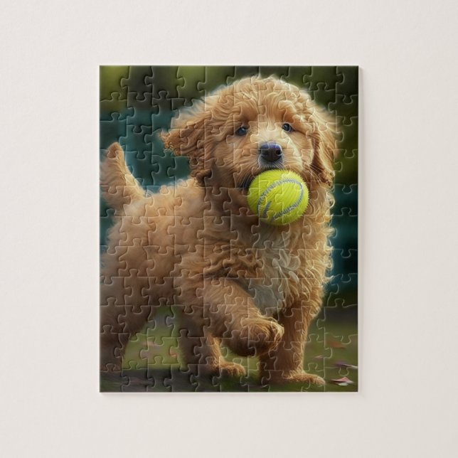 Puzzle Bola de Golden Doodle Puppy (Vertical)