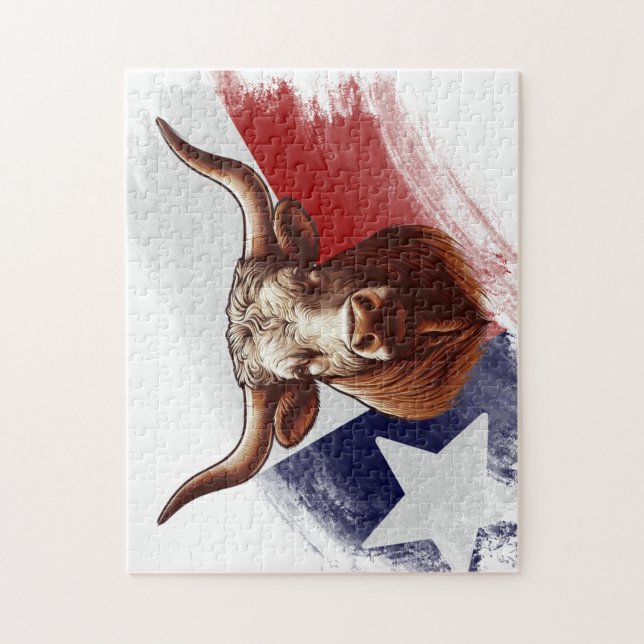 Puzzle Bola de longhorn de Texas (Vertical)