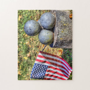 Puzzle Bolas de cañón conmemorativas de la guerra civil a