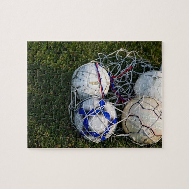 Puzzle Bolas de fútbol en la red (Horizontal)