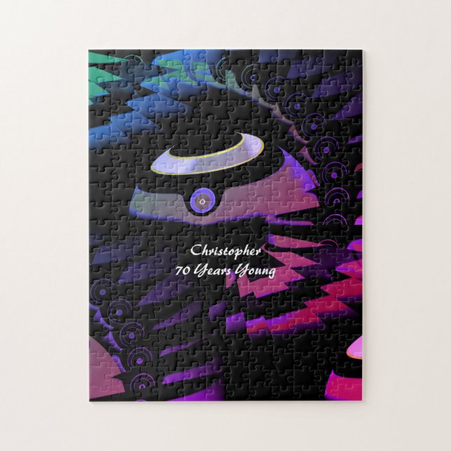 Puzzle Bolas verdes planas (Vertical)