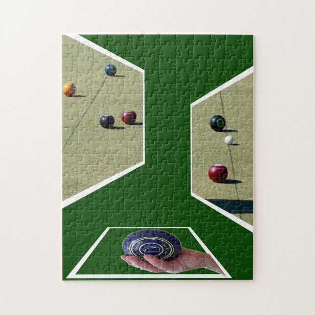 Puzzle Bolos de césped Arte Dimensional, (Vertical)