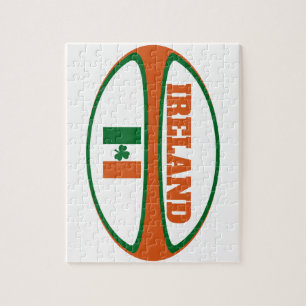 Puzzle Bolsa de rugby de bandera de Irlanda