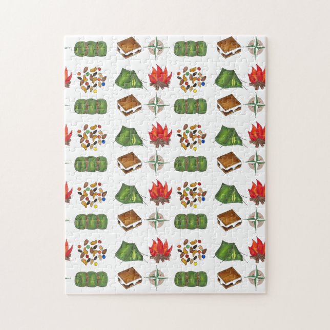 Puzzle Bolsa para dormir de carpas de la mezcla de brújul (Vertical)