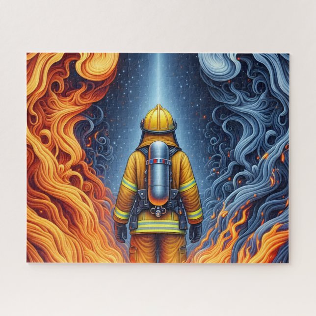 Puzzle Bombero Fuego Agua (Horizontal)