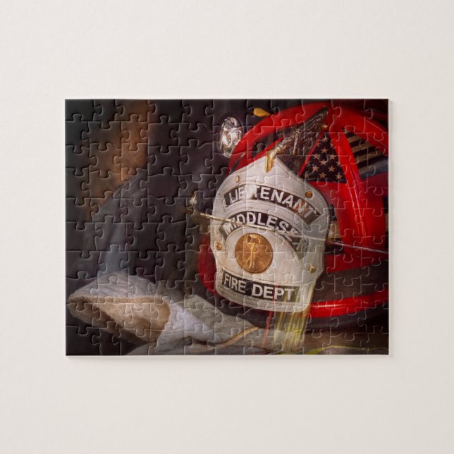 Puzzle Bombero - La gorra de los tenientes (Horizontal)