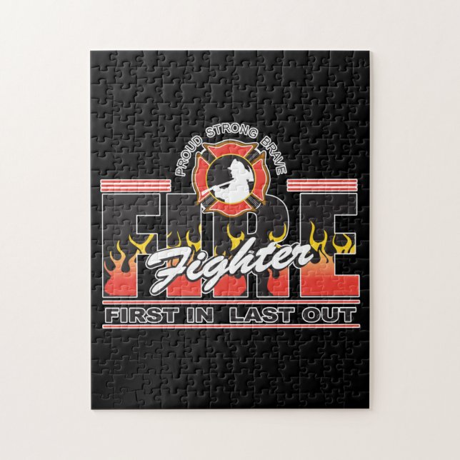 Puzzle Bombero primero adentro, por último hacia fuera (Vertical)