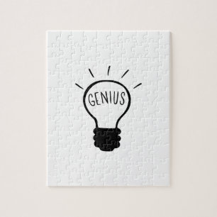 Puzzle Bombilla en blanco y negro