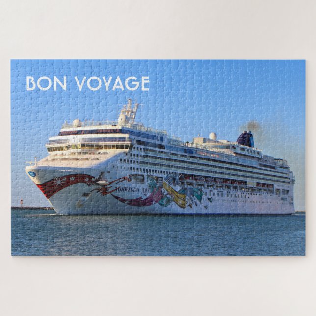Puzzle Bon Voyage: Buque de crucero noruego Jewel (Horizontal)