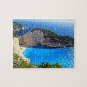 Puzzle Bonita playa Navagio, Grecia