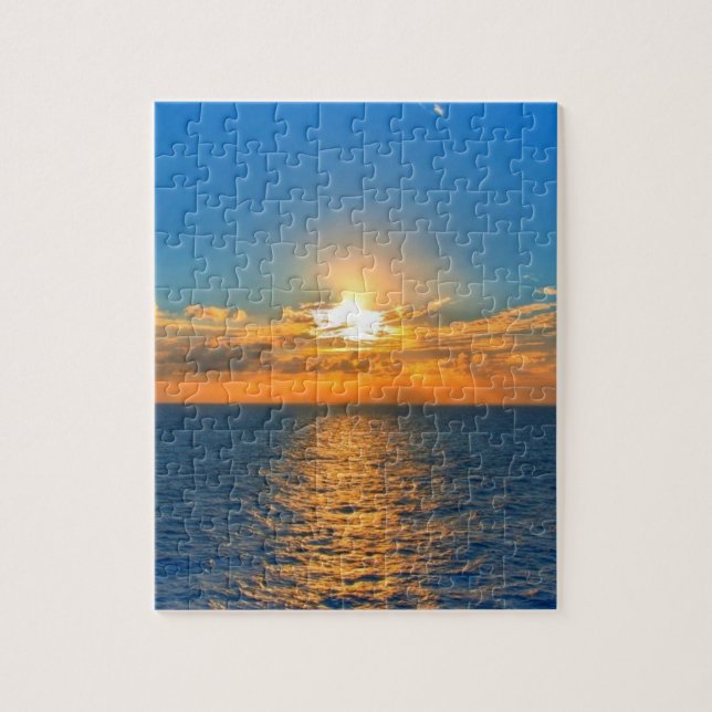 Puzzle Bonito atardecer oceánico (Vertical)