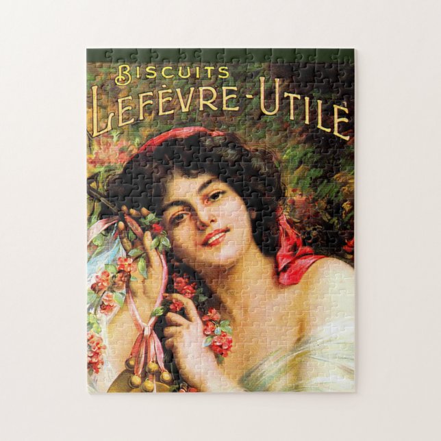 Puzzle bonito Biscuits Lefevre-Utile 1909 (Vertical)