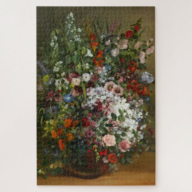Puzzle Bonito Bouquet de flores en una bolsa (Vertical)