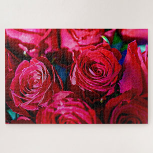 Puzzle Bonito Bunch De Rosas Rojas