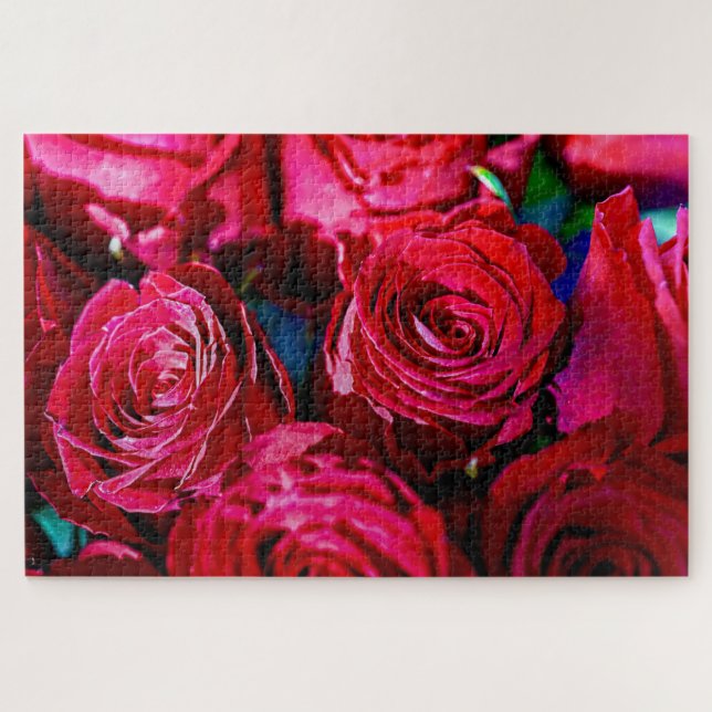 Puzzle Bonito Bunch De Rosas Rojas (Horizontal)