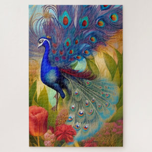 Puzzle Bonito como pavo real