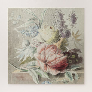 Puzzle Bonito De Vara De Flor Rosa