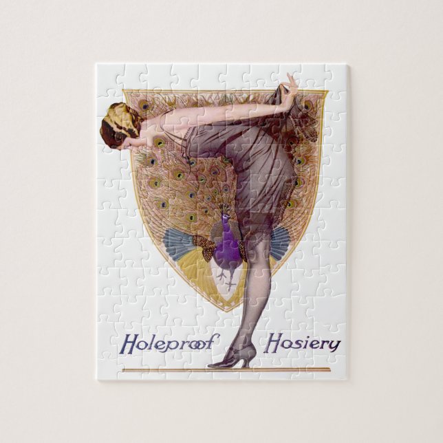 Puzzle Bonito Flapper Vintage Peacock (Vertical)