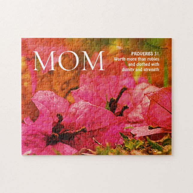 Puzzle Bonito Floral Mom Proverbs 31 (Horizontal)