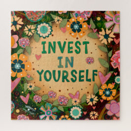 Puzzle Bonito invierte en tu propia flor amarilla