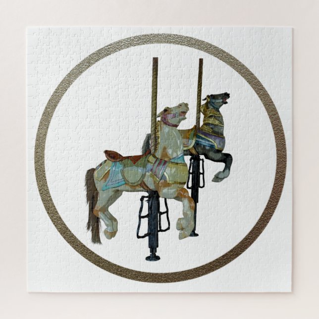 Puzzle Bonito Merry Go Round Carousse Horarios (Vertical)