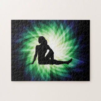 Puzzle Bonito Mujer Silhouette