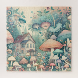 Puzzle Bonito núcleo de la cabaña Whimsical Village