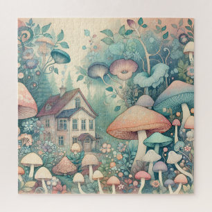 Puzzle Bonito núcleo de la cabaña Whimsical Village