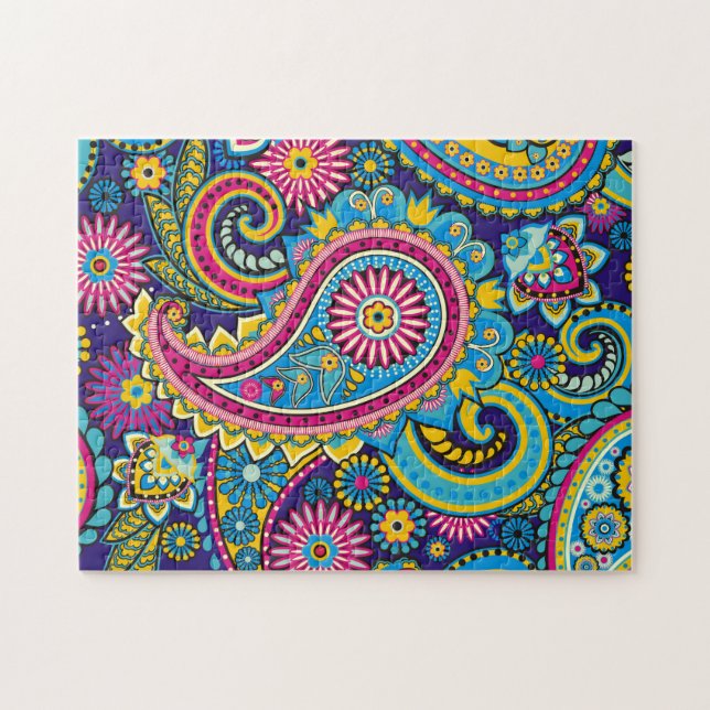 Puzzle Bonito Paisley Colorful Floral (Horizontal)