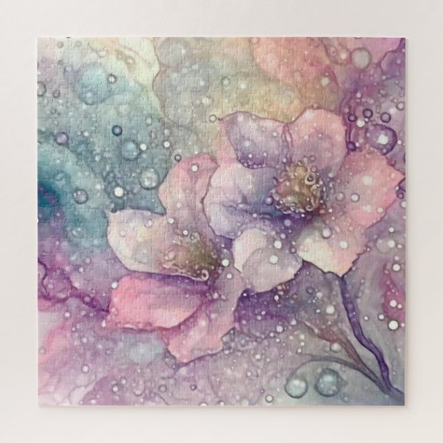Puzzle Bonito Pastel Flowers (Vertical)