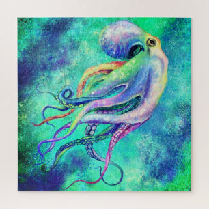 Puzzle Bonito pulpo de color - Dibujo